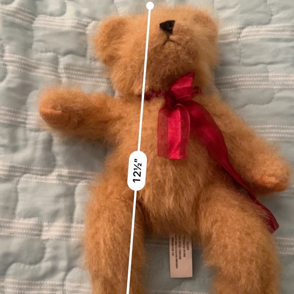 Burton & Burton fuzzy 12 1/2 inch teddy bear - Picture 4 of 4